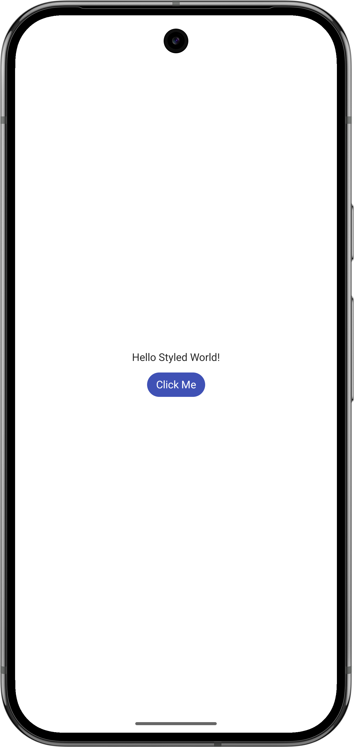 Android XML themed app with custom colors